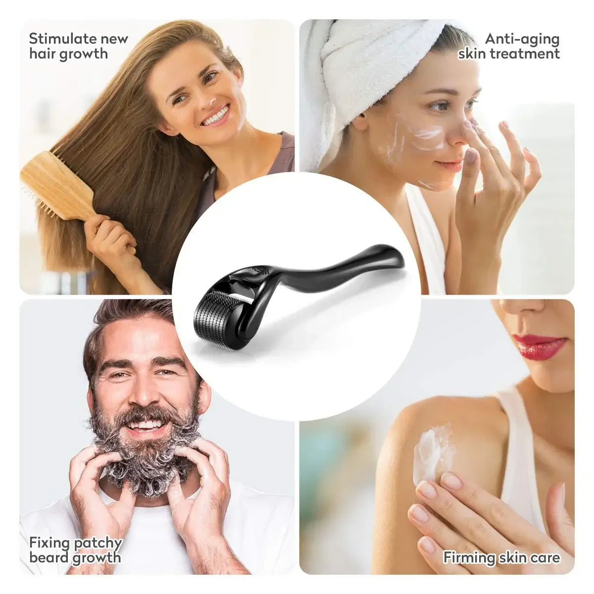 Derma Roller Profissional – Estimula Crescimento Capilar e Cuidados com a Pele